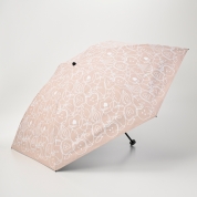 【パスポート優待15％OFF】[フワクール]晴雨兼用パラソル フルーツプリント　ベージュ