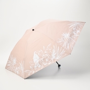 【パスポート優待15％OFF】[フワクール]晴雨兼用パラソル トロピカルプリント　ベージュ