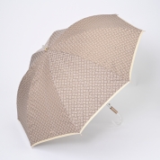 [フルラ]カチオンジャカード×パールリボン　ショート傘　ゴールド