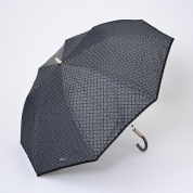 [フルラ]カチオンジャカード×パールリボン　楽折傘　ブラック