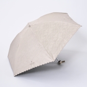 [ランバンコレクション]フワクールジャカード　スカラ刺繍レース　ミニ傘　ゴールド