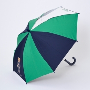 [ポロ ラルフ ローレン]こどもパラソル　カラーコンビ×ビニール&ベアプリント　ショート50cm　グリーン