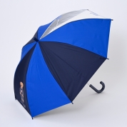 [ポロ ラルフ ローレン]こどもパラソル　カラーコンビ×ビニール&ベアプリント　ショート55cm　ブルー