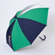 [ポロ ラルフ ローレン]こどもパラソル　カラーコンビ×ビニール&ベアプリント　ショート55cm　グリーン