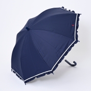 [ポロ ラルフ ローレン]こどもパラソル　フリル&グログラン1ポイントPP　ショート55cm　ネイビー