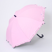 [ポロ ラルフ ローレン]こどもパラソル　フリル&グログラン1ポイントPP　ショート55cm　ピンク