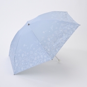 [フワクール]フワクールホワイト　ボタニカルグリッター　ミニ傘　ブルー　