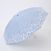[フワクール]フワクールホワイト　スパークルフラッシュ　ミニ傘　ライトブルー
