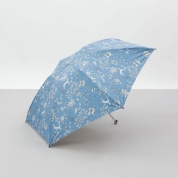 [アクアスキュータム]ボタニカルプリント晴雨兼用傘（折りたたみ傘）1AQ 27177　35（ブルー）