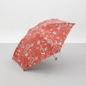 [アクアスキュータム]ボタニカルプリント晴雨兼用傘（折りたたみ傘）1AQ 27177　64（コーラル）