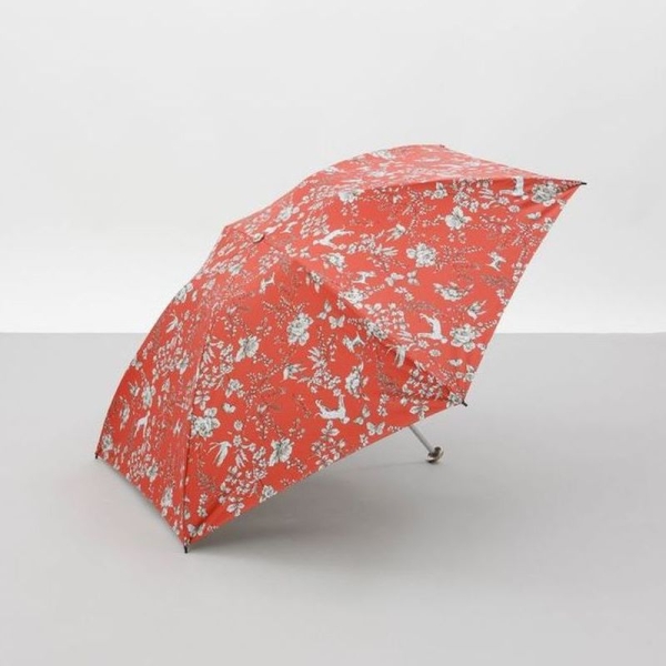 アクアスキュータム]ボタニカルプリント晴雨兼用傘（折りたたみ傘）1AQ