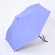 [BLAO ブラオ]カラバリ無地晴雨兼用傘(折りたたみ傘)1BA 22087　33（サックス）
