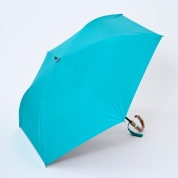 [BLAO ブラオ]カラバリ無地晴雨兼用傘(折りたたみ傘)1BA 22087　34（ターコイズ）