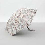 [ビューランス]プリント夢が棲む場所　晴雨兼用傘（折りたたみ傘）　60（ペールコーラル）