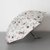 [ジル スチュアート]ボタニカル箔プリント晴雨兼用傘(折りたたみ傘)　23（ライラック）