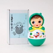 [児玉産業TOY]レトロイラスト入り起き上がり(MO.G1) 緑