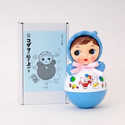 [児玉産業TOY]レトロイラスト入り起き上がり(MO.B1) 青