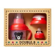 [ミキハウス　ダブルB]マグセット（66-7019-681）　白