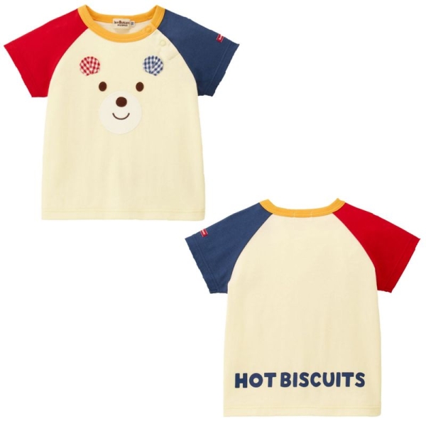 ミキハウス ホットビスケッツ]顔ドン！Tシャツ＆ハーフパンツセット(箱入り) 黄 - 京王ネットショッピング | 京王百貨店