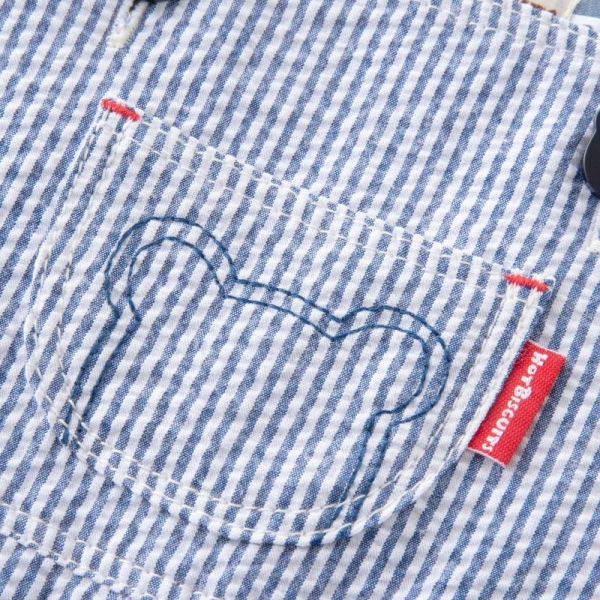 ミキハウスホットビスケッツ］オーバーオール & Tシャツセット（箱入