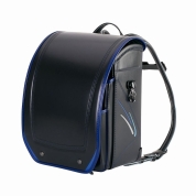 [名入れランドセル]ふわりぃアプラス ブラック×マリンブルー