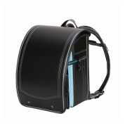 [名入れランドセル]ふわりぃロイヤルコレクション ブラック×サックス