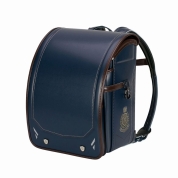 [名入れランドセル]ふわりぃ グランコンパクトWOW！ ネイビー×ブラウン