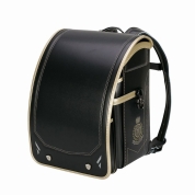 [名入れランドセル]ふわりぃ グランコンパクトWOW！ ブラック×ゴールド