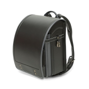 [ランドセル]市川鞄広 HARUTO(ハルト)  黒/チャコールグレー