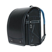 [ランドセル]KIDS AMI ラビットワイド ブラック/ブルー