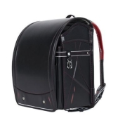 [ランドセル]KIDS AMI ラビットワイド ブラック/レッド