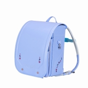 [名入れランドセル]ふわりぃアプラス　ペールブルー×ベージュ