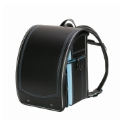 [名入れランドセル]ふわりぃロイヤルコレクション ブラック×サックス