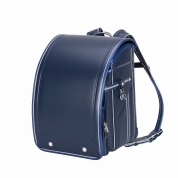 [名入れランドセル]ふわりぃスーパーフラッシュ　ネイビー×メタリックブルー