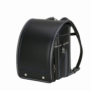 [名入れランドセル]ふわりぃスーパーフラッシュ　ブラック/ロイヤルブルー