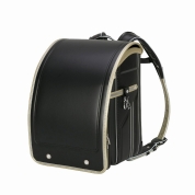 [名入れランドセル]ふわりぃスーパーフラッシュ　ブラック×ゴールド