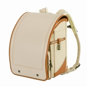 [名入れランドセル]ふわりぃトレーズ　ベージュ×キャメル