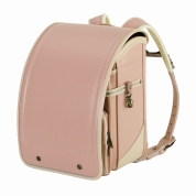 [名入れランドセル]ふわりぃトレーズ　ピンクベージュ×ベージュ