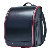 [ランドセル]くるピタ 楽ピタ フィットちゃん やさしさ+ブラックシリーズ ブラック・レッド