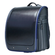 [ランドセル]くるピタ 楽ピタ フィットちゃん やさしさ+ブラックシリーズ ブラック・マリン