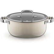 [WMF]フュージョンテック ミネラルプロ ローキャセロール 24cm　ミルキークォーツ