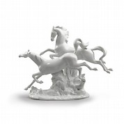 [リヤドロ]駆ける馬 (White) (A08682)