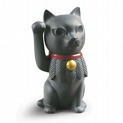 [リヤドロ]Maneki Neko (Black) (A09166)