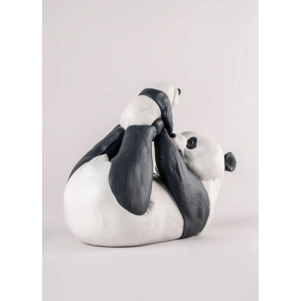 新品　未使用　箱付き　リヤドロ　パンダ　スペイン製　花　ビンテージ　希少　レア 新品 未使用 箱付き リヤドロ パンダ スペイン製 花 ビンテージ 希少