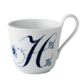 [ロイヤルコペンハーゲン]アルファベット マグ H　ブルー