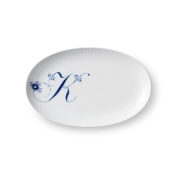 [ロイヤルコペンハーゲン]アルファベット オーバルディッシュ K　ブルー