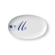 [ロイヤルコペンハーゲン]アルファベット オーバルディッシュ M　ブルー