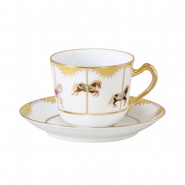 大倉陶園]うまくゆく 回転木馬 コーヒー碗皿 1901/57C - 京王ネット 