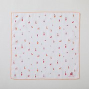 [Akiko Obuchi]ガーゼハンカチ・ウサギ　