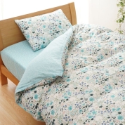 [大津コーポレーション]アンナエミリア 掛けカバー・ピローケースセット　ブルー